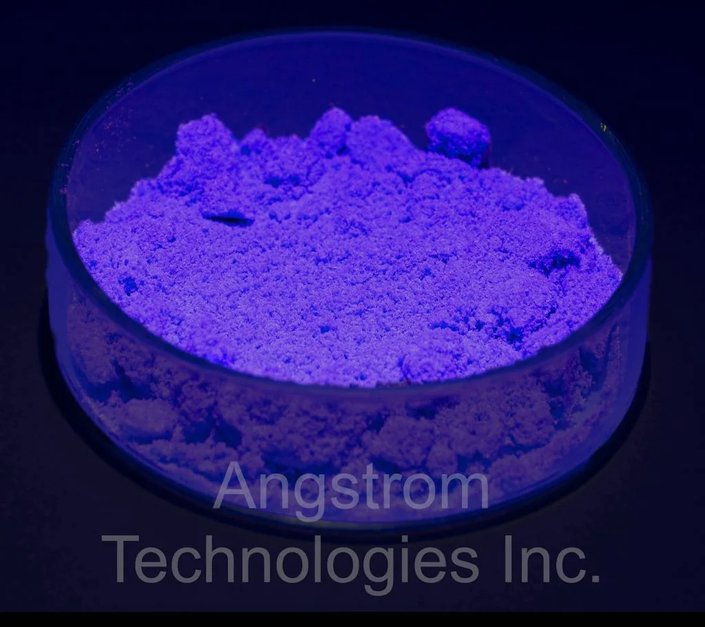 Fluorescent powder turning purple 2