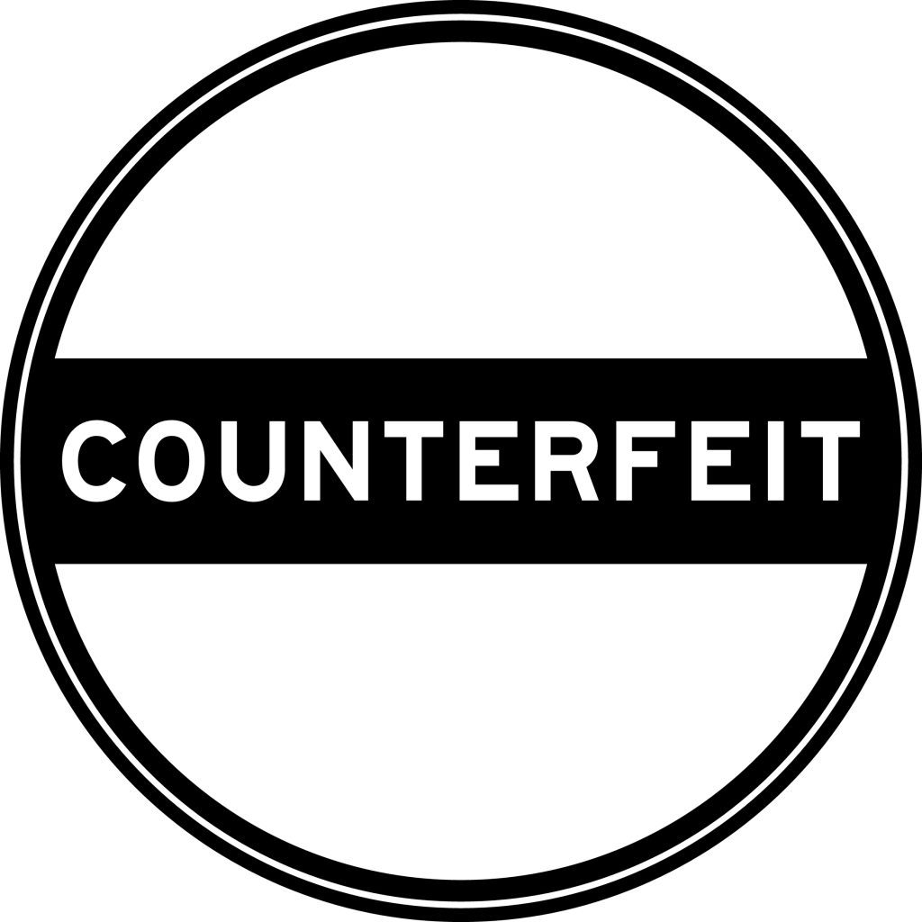 Counterfeit labels logo
