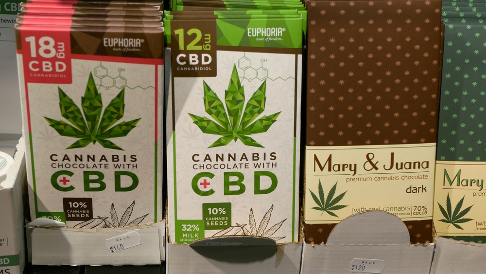 Cannabis products with track-and-trace labels